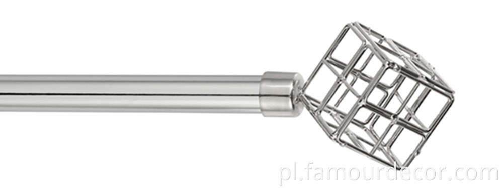 Classic magic square wrought iron curtain rod